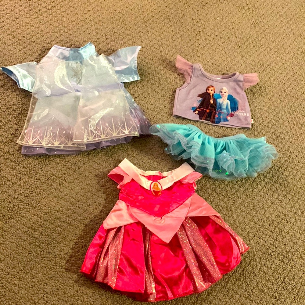 Build-A-Bear Workshop Princess Clothes Set of 3